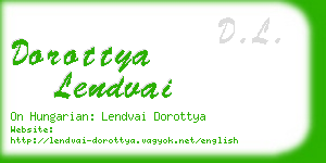 dorottya lendvai business card